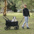 Load image into Gallery viewer, Kross | One-Step Folding Large Pet Stroller- Midnight Black
