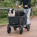 Load image into Gallery viewer, Kross | One-Step Folding Large Pet Stroller- Midnight Black