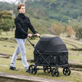 Load image into Gallery viewer, Kross | One-Step Folding Large Pet Stroller- Midnight Black