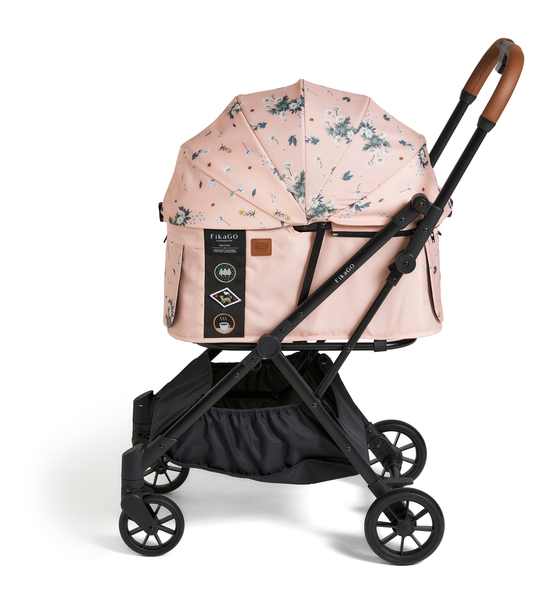 FREE TO GO | Auto Quick Folding Pet Stroller - Arctic Flower