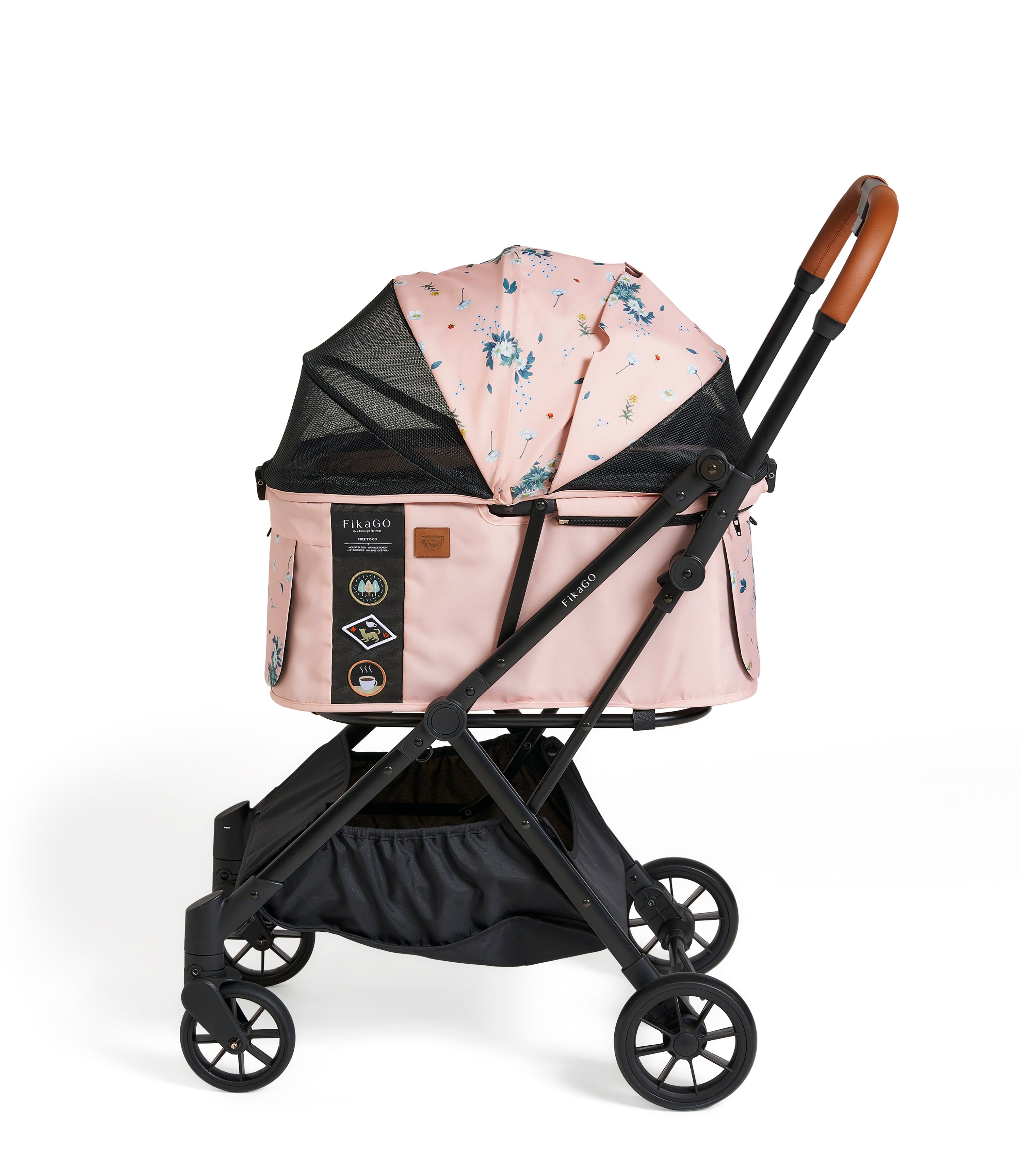 FREE TO GO | Auto Quick Folding Pet Stroller - Arctic Flower – FikaGO