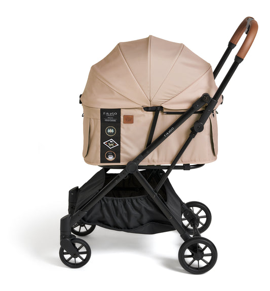 FREE TO GO | Auto Quick Folding Pet Stroller - Hygge Beige