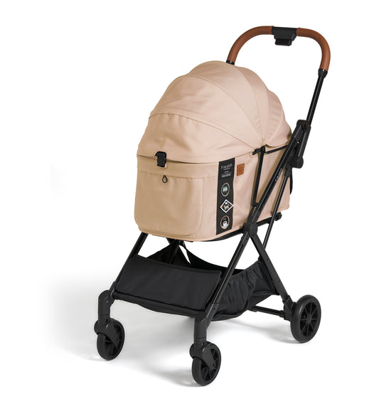 FREE TO GO | Auto Quick Folding Pet Stroller - Hygge Beige