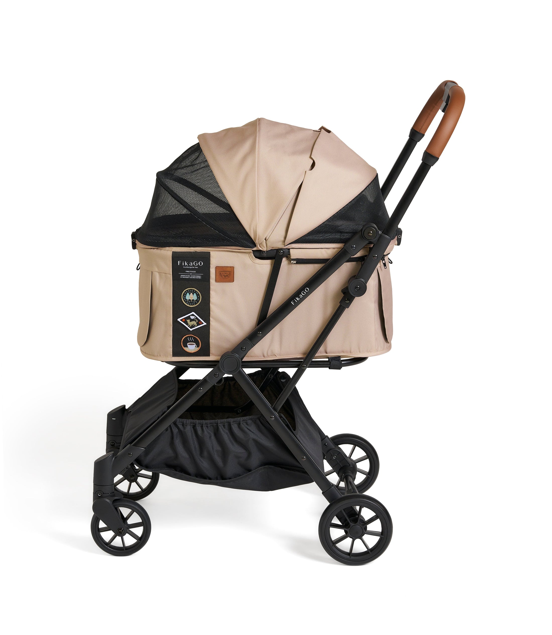 FREE TO GO | Auto Quick Folding Pet Stroller - Blue Note