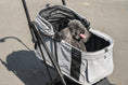 Load image into Gallery viewer, FREE TO GO | Auto Quick Folding Pet Stroller - Grey Husky
