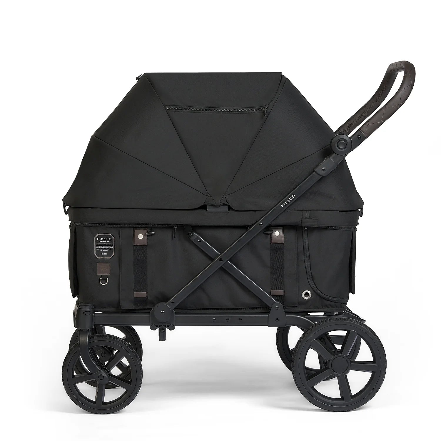 Kross | One-Step Folding Large Pet Stroller- Midnight Black