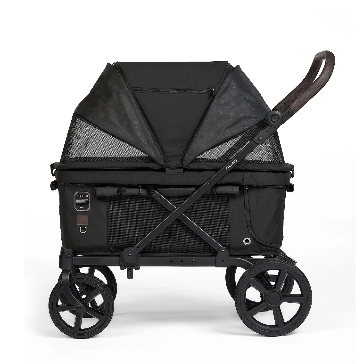 Kross | One-Step Folding Large Pet Stroller- Midnight Black